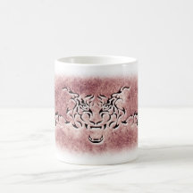 logotipo del tigre tazas