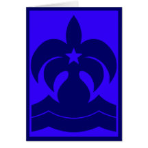 Logotipo estrellado de los mares tarjeton