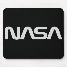 Logotipo gris del gusano de la NASA Alfombrilla De Ratones