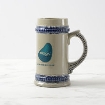 Logotipo mágico del software calificado productos tazas de café
