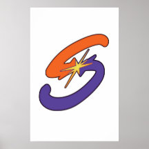 Logotipo minimalista de la chispa impresiones