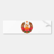 Logotipo oficial del símbolo de la heráldica del M Etiqueta De Parachoque