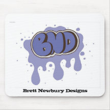 Logotipo púrpura del BND Alfombrilla De Raton