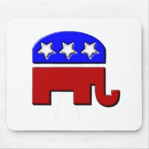 Logotipo republicano del elefante tapete de raton