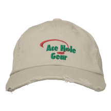 Logotipo rojo y verde gorra bordada