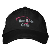 Logotipo rosado y gris gorra bordada