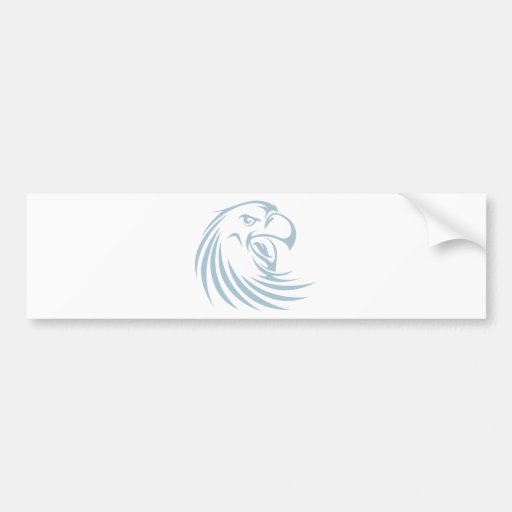 Logotipo salvaje azul de encargo de los deportes d etiqueta de parachoque