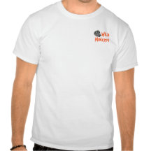 Logotipo salvaje de los monos camiseta