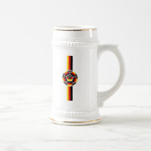 Logotipo vertical de Alemania Tazas De Café