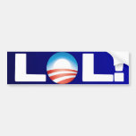 LOL Obama anti Etiqueta De Parachoque