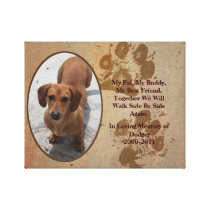 Lona conmemorativa de la foto del mascota cariñoso impresiones de lienzo
