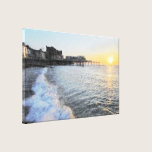 Lona de Aberystwyth del sol poniente impresiones de lienzo