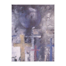 Lona de arte cristiana moderna de la pared - talla impresiones en lona estiradas