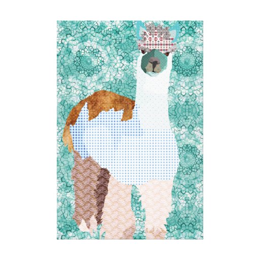 Lona de arte de la alpaca del vintage impresiones en lona