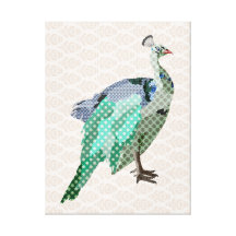 Lona de arte del pavo real impresiones en lona