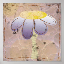 Lona de la flor poster