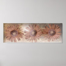 Lona de la flor posters