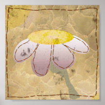 Lona de la flor posters