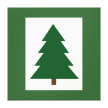 Lona de la pared del árbol del grabar en madera impresión en lona