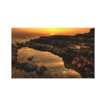 Lona de la salida del sol de Rockpool Lienzo Envuelto Para Galerias