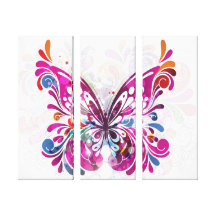 Lona decorativa de la mariposa de la joya impresión en lona