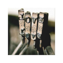 lona del amor del typewritter impresión en lona