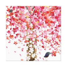 lona del cherrytreebird impresion en lona