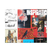 Lona del collage de la inspiración impresion de lienzo
