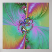 Lona del fractal una impresión poster