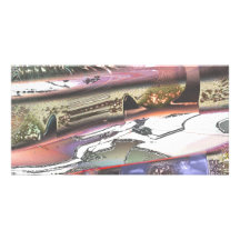 Lona en blanco abstracta 1 tarjetas fotográficas 