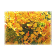 Lona envuelta Amarillo amarilla de Flamboyan Lona Envuelta Para Galerias