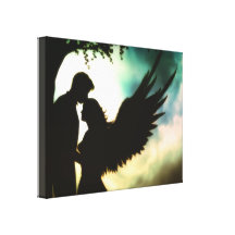 Lona envuelta ángel de la divinidad lona estirada galerías