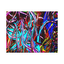 Lona envuelta arte original de la pintada impresiones de lienzo
