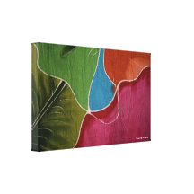 Lona envuelta batik impresiones en lona