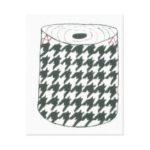 Lona envuelta de "HOUNDSTOOTH" Lienzo Envuelto Para Galerías