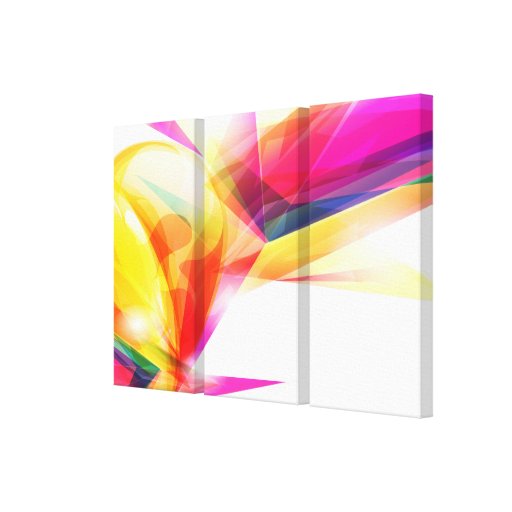 Lona envuelta del arte abstracto 7 lienzo envuelto para galerías