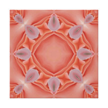 Lona envuelta diseño color de rosa del fractal del impresiones en lienzo estiradas