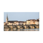 LONA ENVUELTA - en el río Saone Lyon Francia impresiones de lienzo