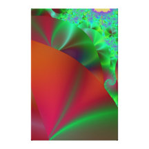 Lona envuelta jardín del arco iris lienzo envuelto para galerias