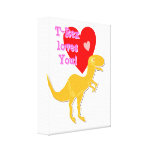 Lona linda del dinosaurio de T-Rex Impresiones En Lona Estiradas