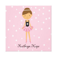 Lona personalizada de la pared de la bailarina de  impresiones de lienzo