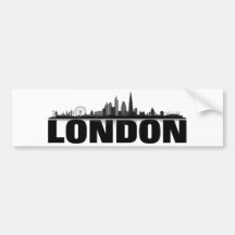 London Skyline Autoaufkleber