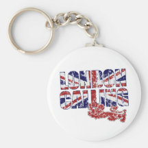 Londres llamada llavero personalizado
