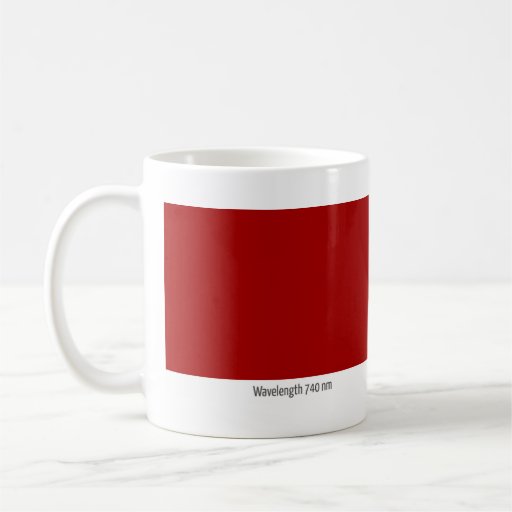 Longitud de onda 740 nanómetro taza de café