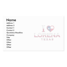 Lorena, Tejas Tarjetas De Visita