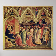 Lorenzo Monaco - adoración de unos de los reyes ma Posters