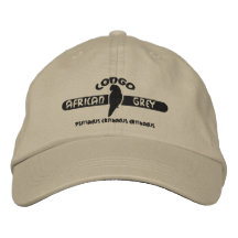 Loro del gris africano de Congo Gorra De Béisbol