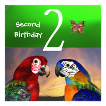 LOROS HÍPERES/primero fiesta de cumpleaños, verde  Comunicados