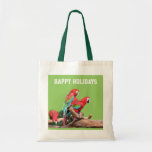 loros rojos buenas fiestas bolsas