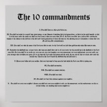 Los 10 mandamientos poster